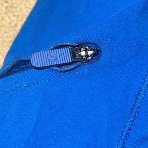 Blue Lululemon athletic leggings